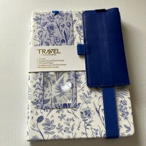 Travel by EVOLUTIONEYES Travel Journal, Eyeglass Case, Magnifying Bookmark (NWT)